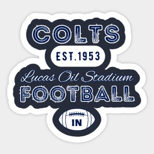 Indianapolis Football Vintage Style Sticker